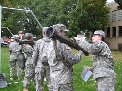 Elmira Cadet rocket training